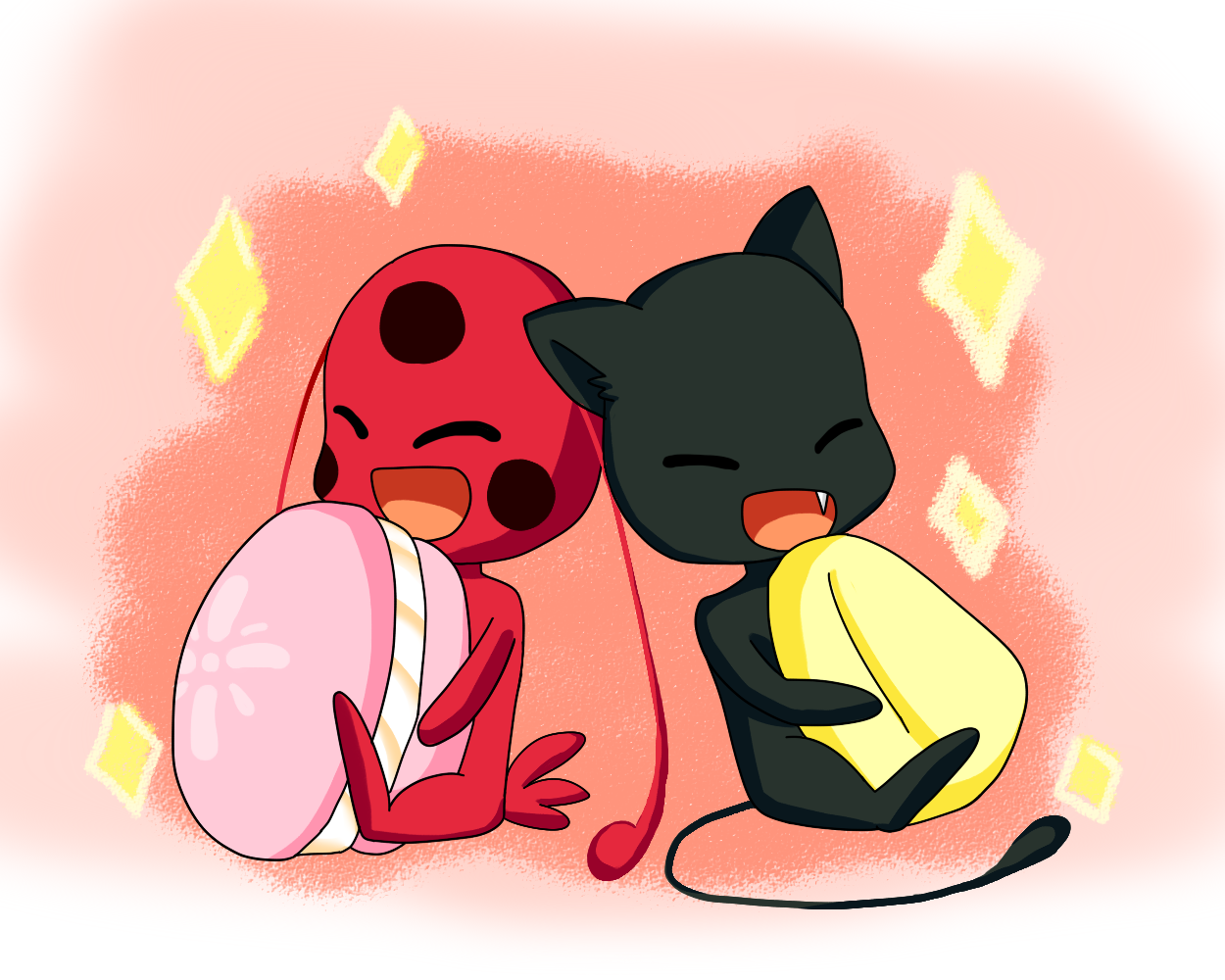 Tikki and Plagg Ladybug Fan Art