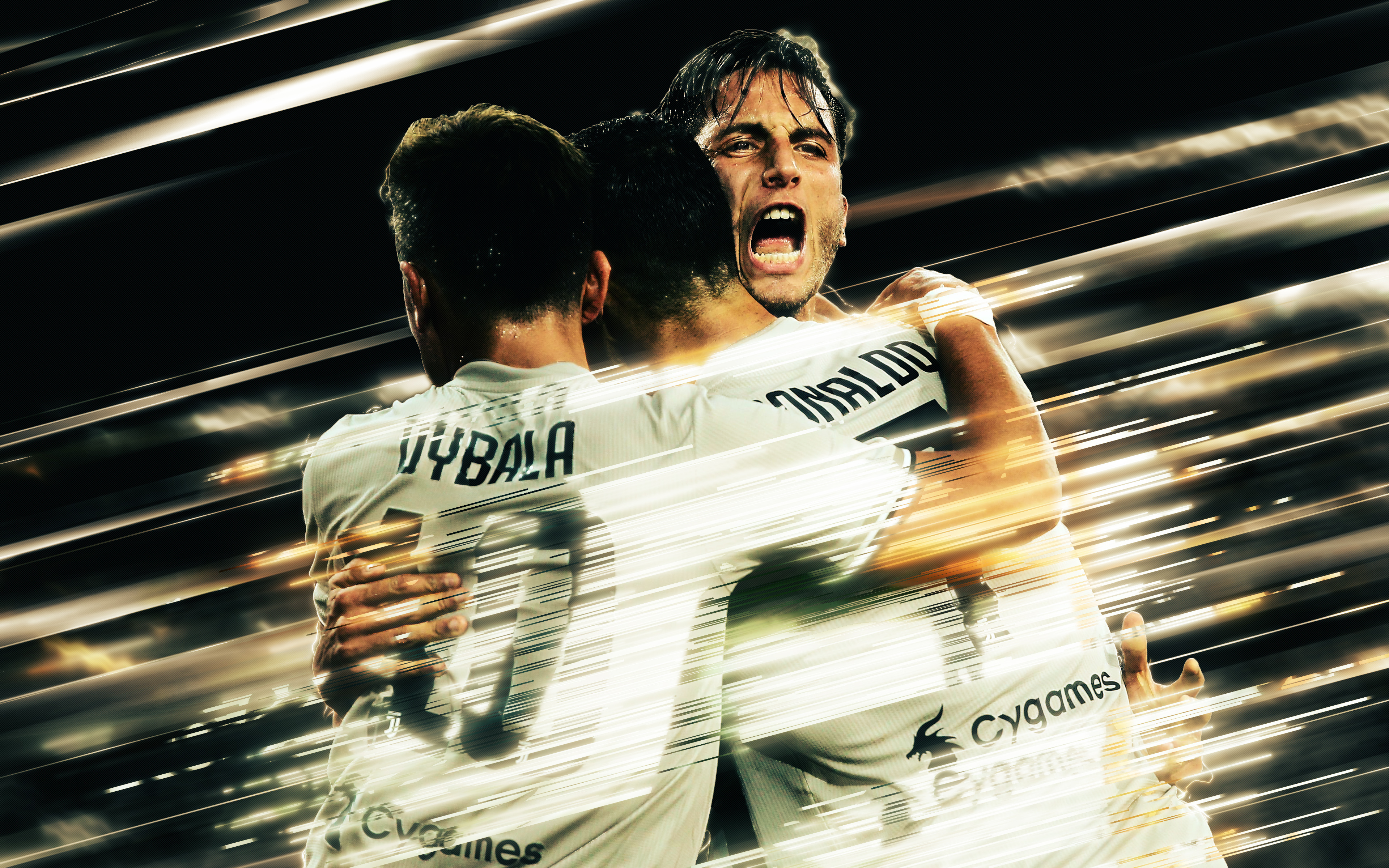 Rodrigo Bentancur, Cristiano Ronaldo, Paulo Dybala wallpaper