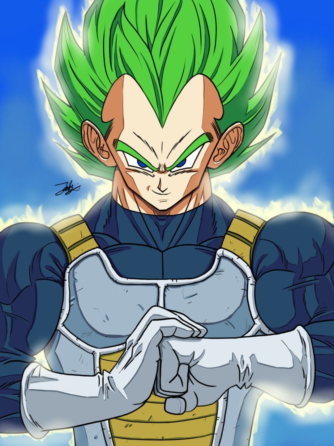 Dragon Ball Vegeta Green Wallpaper - Cool Dragon Ball Wallpaper