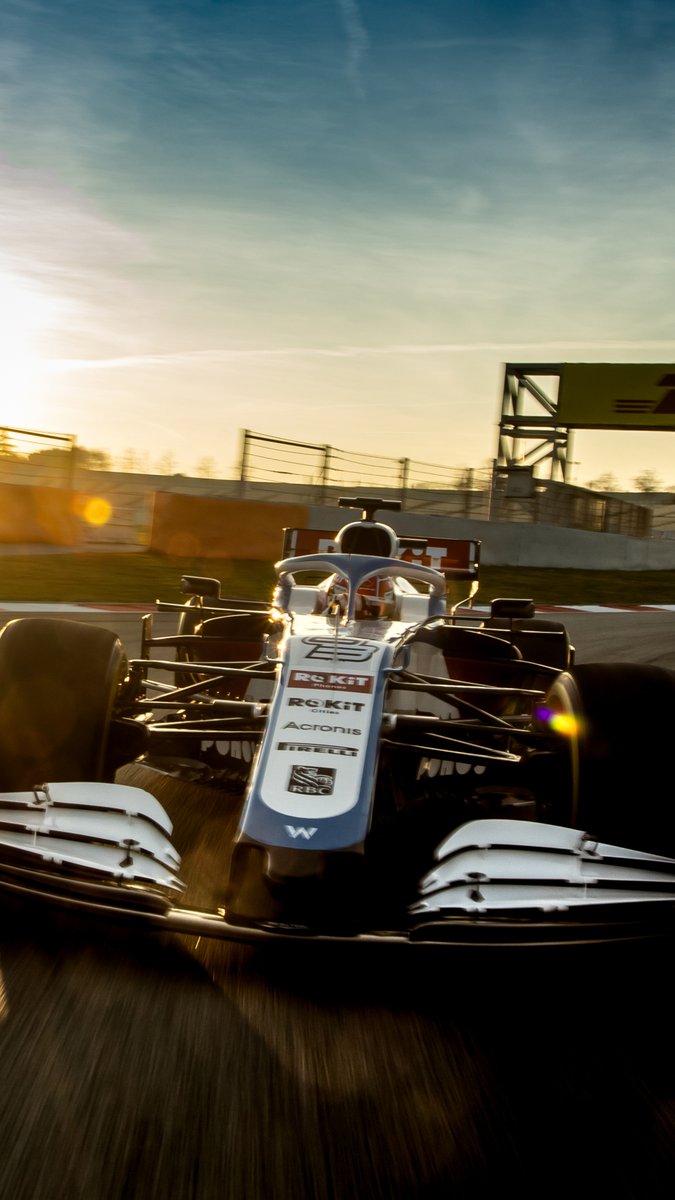 Williams Racing your support for the team with our wallpaper from Barcelona