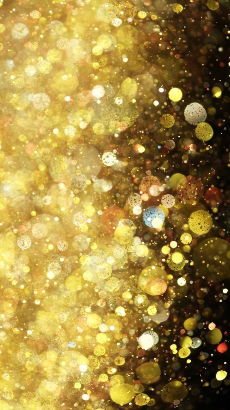 Gold Glitter HD iPhone Wallpaper