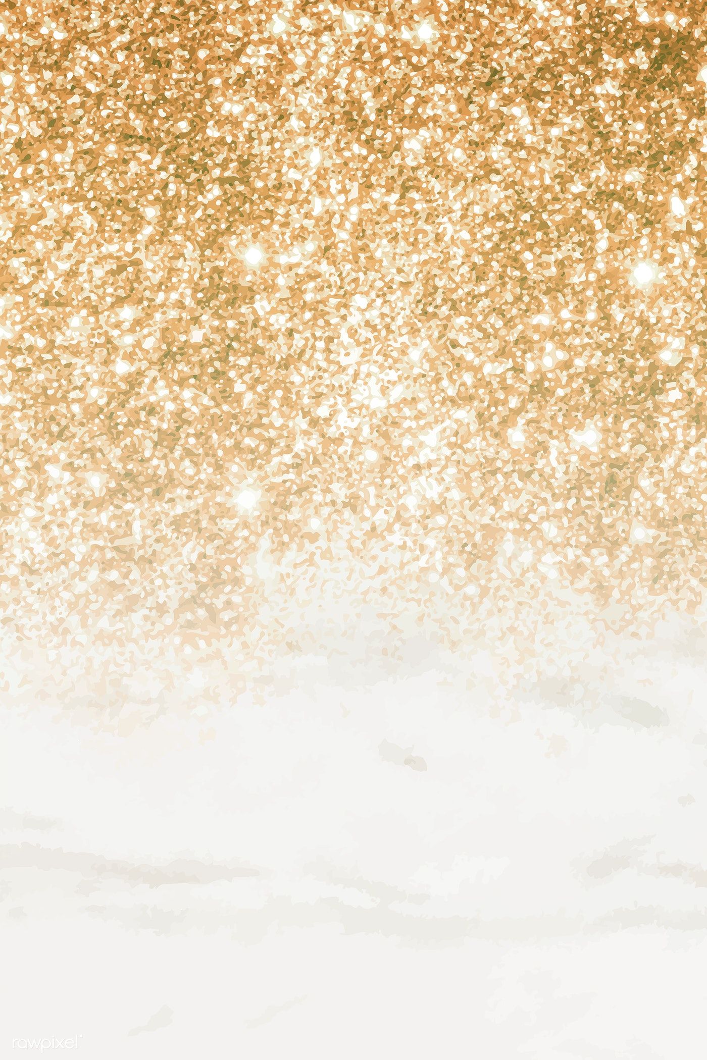Gold To White Glitter iPhone Wallpaper