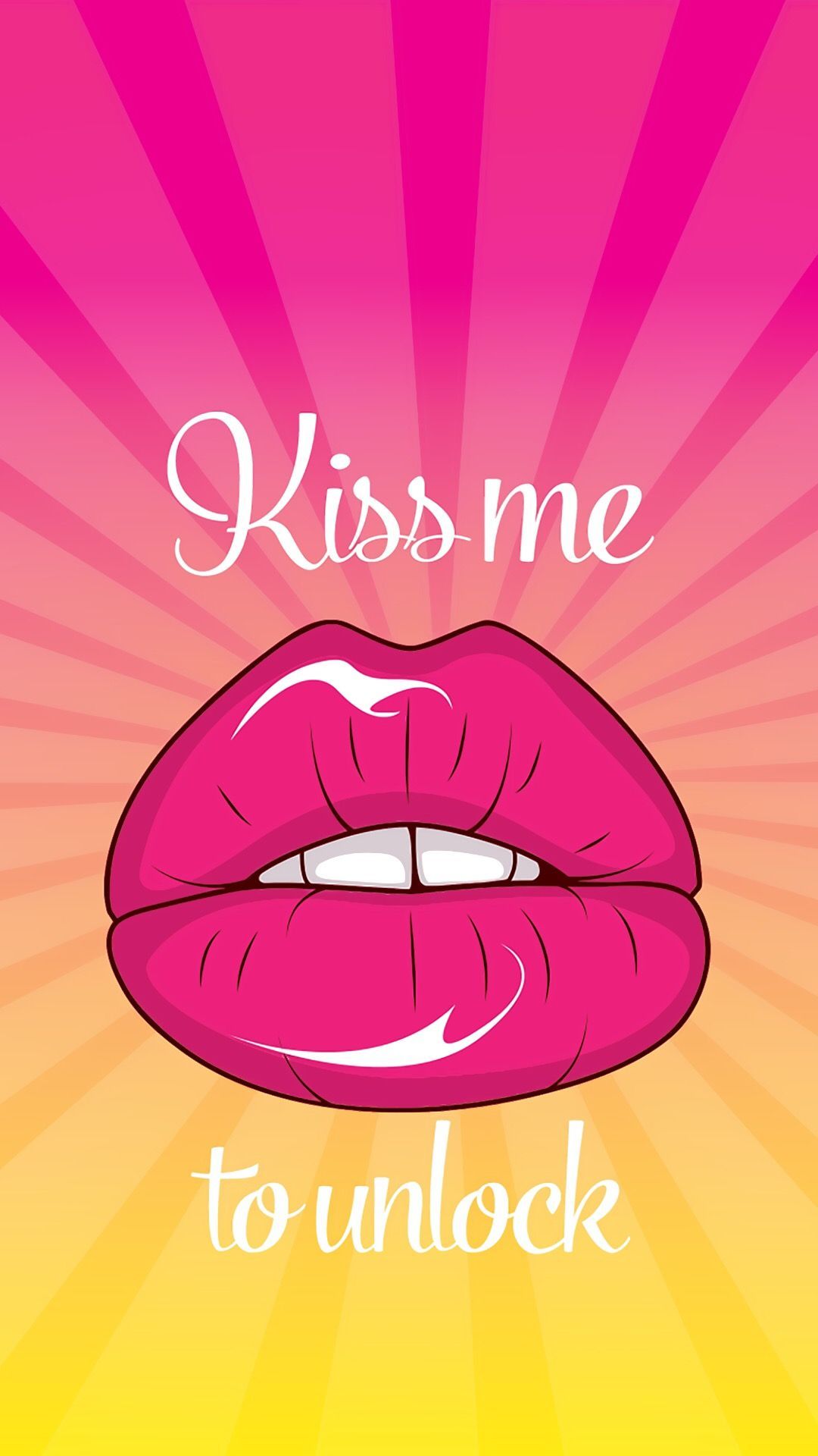 I Kiss U iPhone Wallpaper