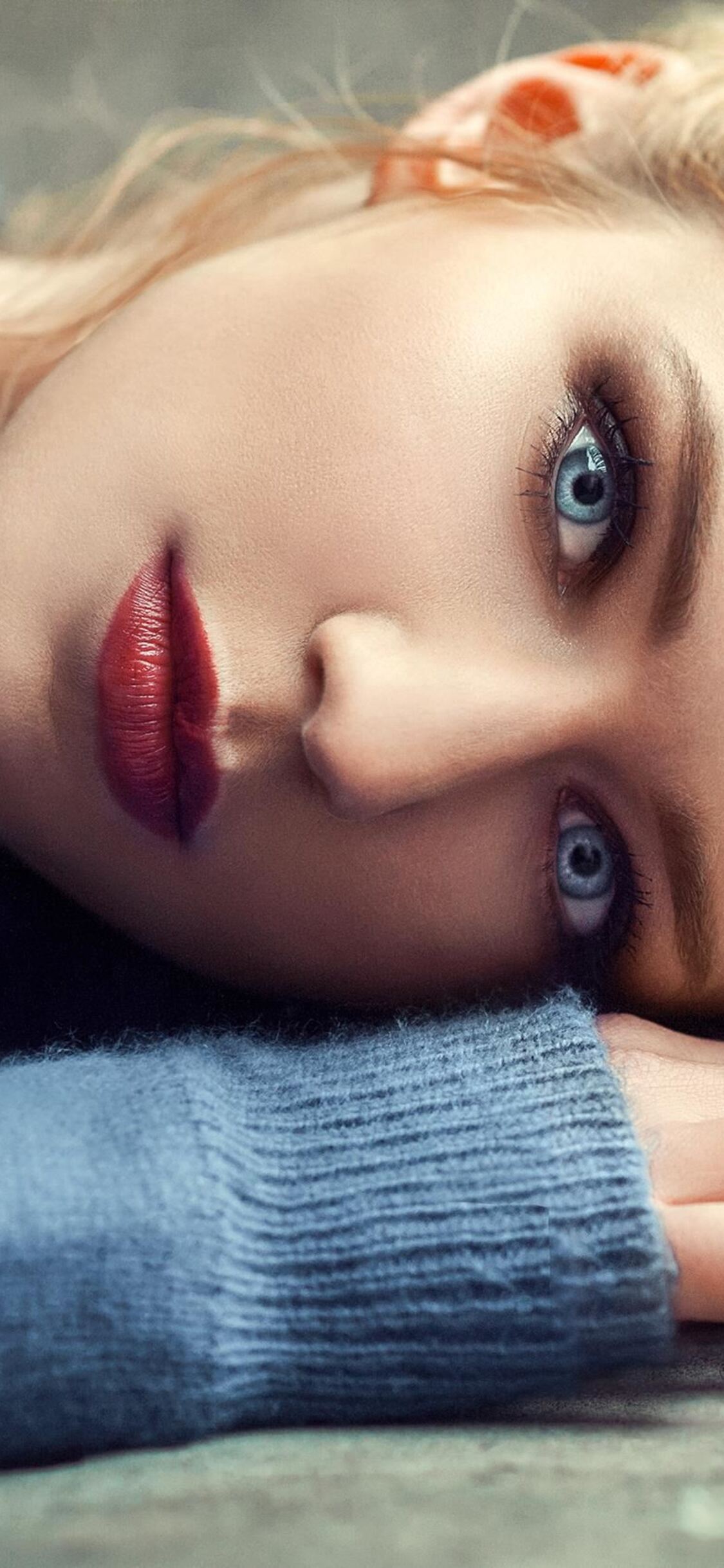 Blue Eyes Girl Phone Wallpaper Free HD Wallpaper