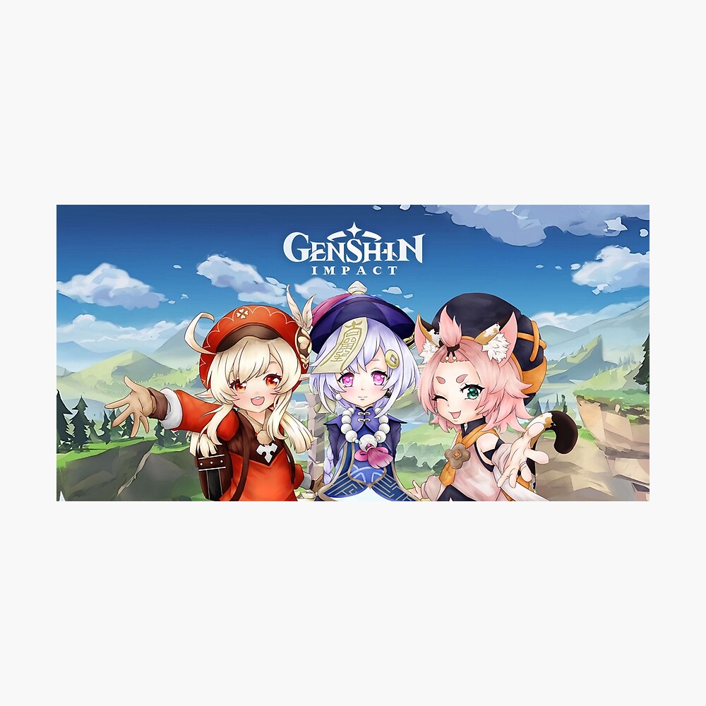 Genshin Impact, Qiqi and Klee Friendship Poster