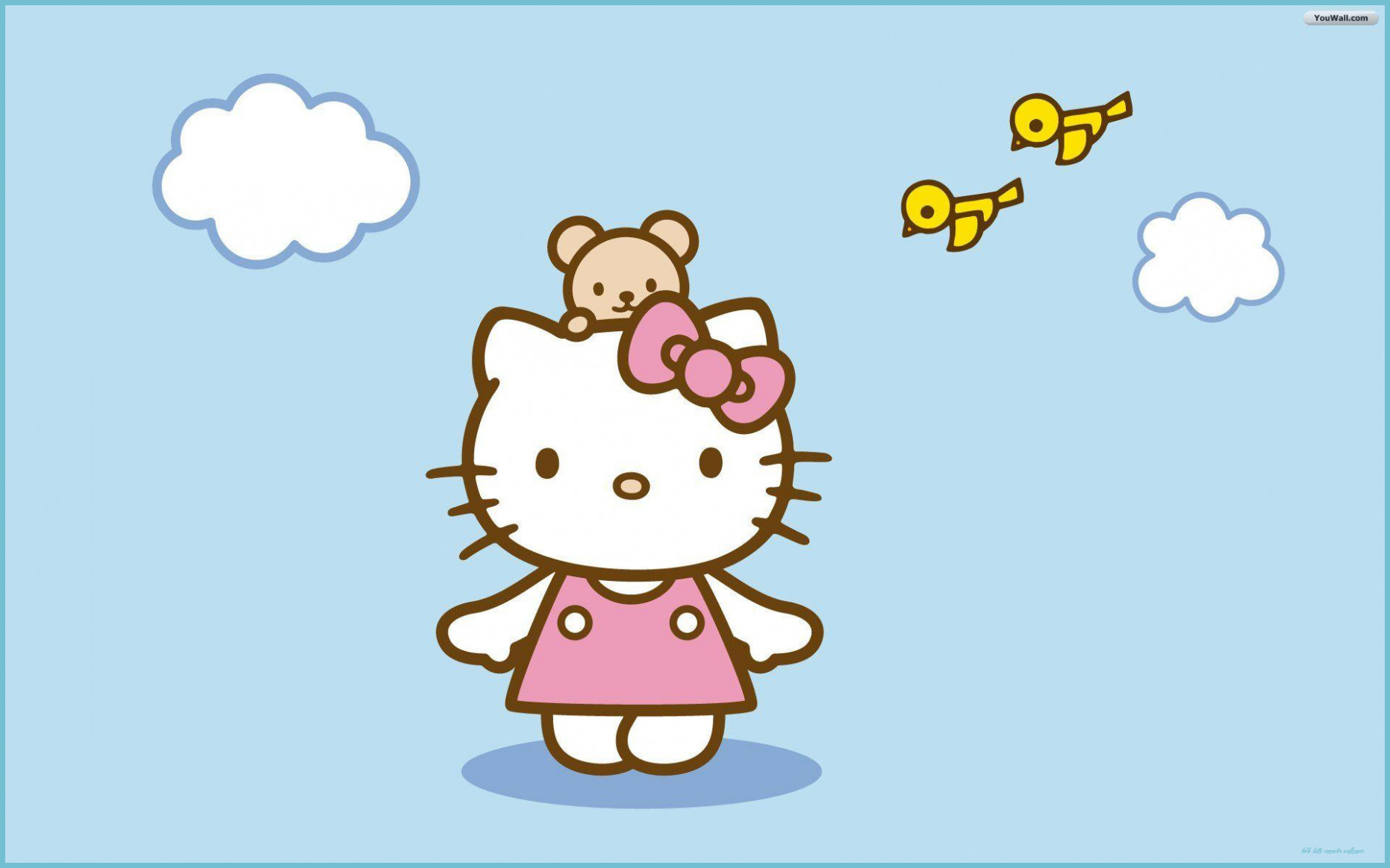 Hello Kitty Desktop Background Wallpaper Kitty Computer Wallpaper