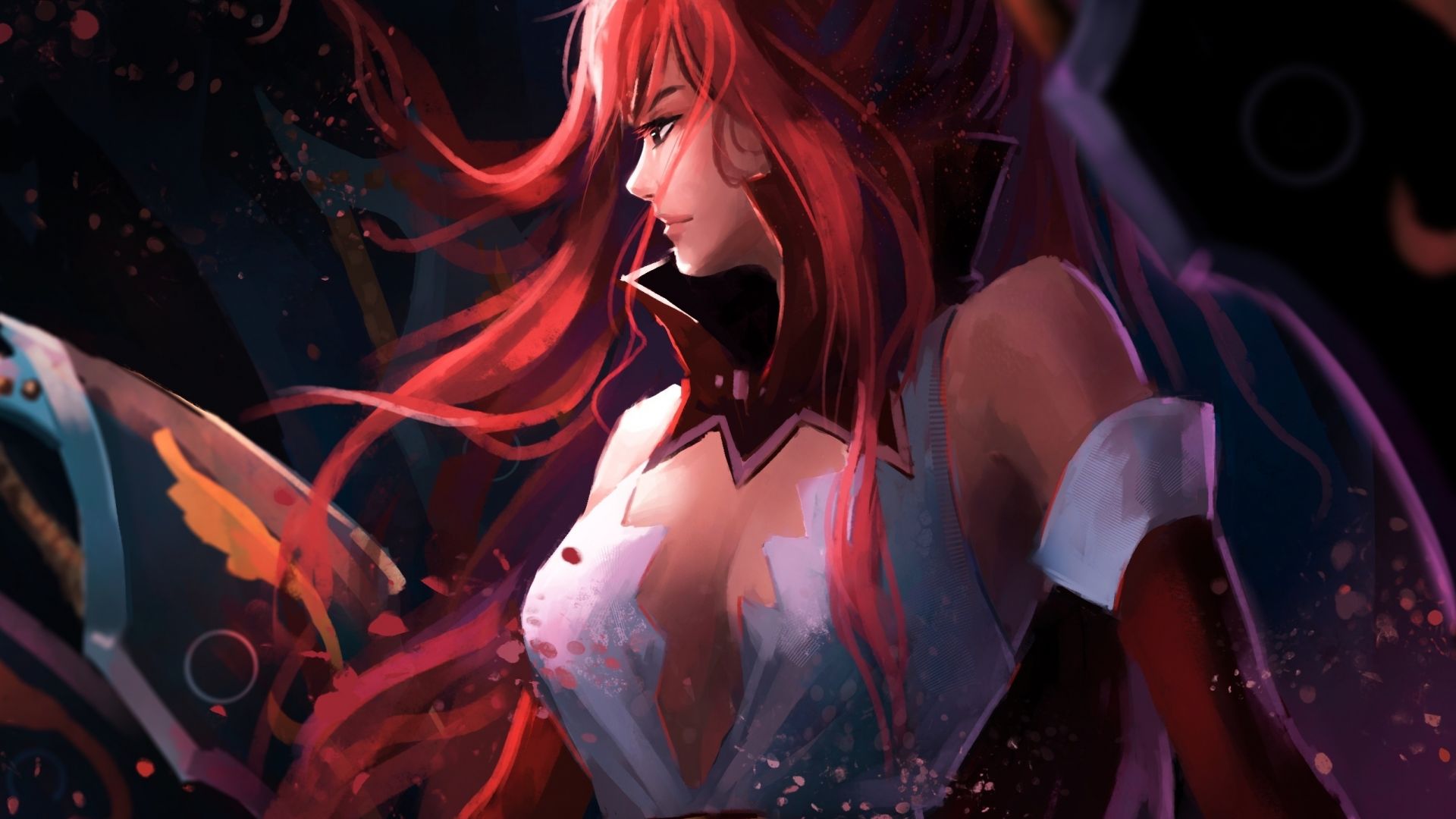 Desktop wallpapers hot, redhead anime girl, erza scarlet, hd image, picture...