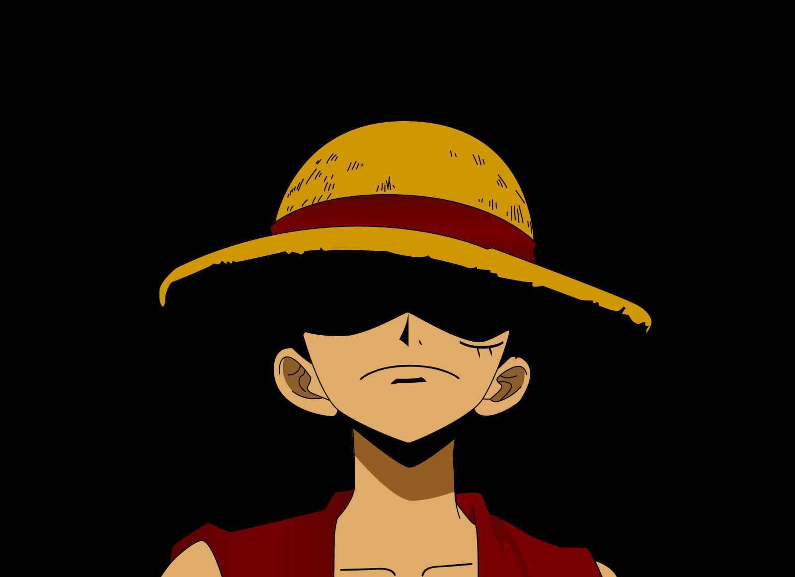 Monkey D. Luffy wallpaper, One Piece, anime, one person, studio shot, indoors • Wallpaper For You HD Wallpaper For Desktop & Mobile