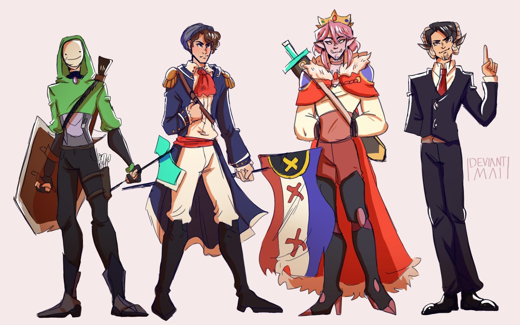 Dream SMP. Dream artwork, Team wallpaper, Minecraft fan art