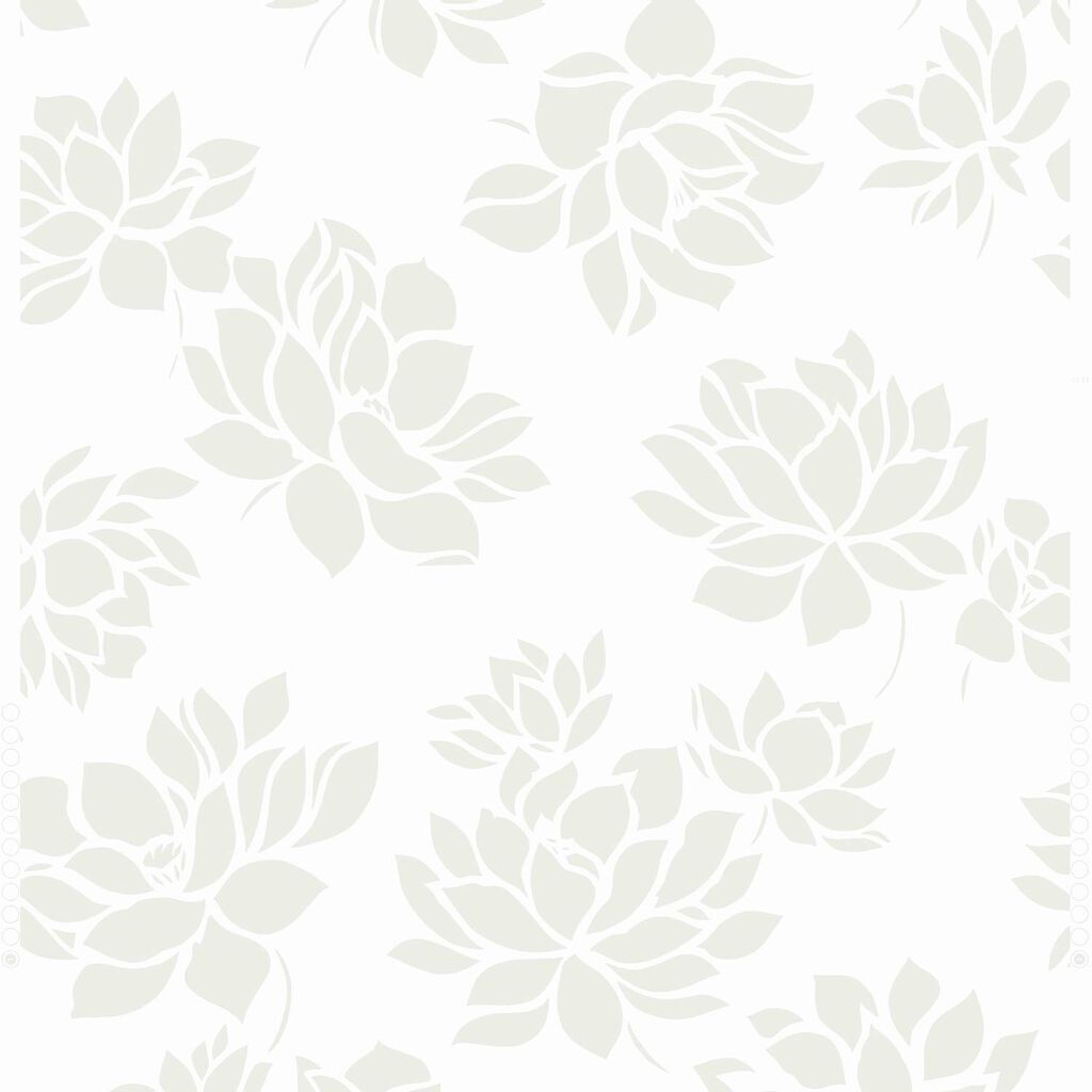 Lotus Flower White Wallpaper. Gold Wallpaper. Graham & Brown