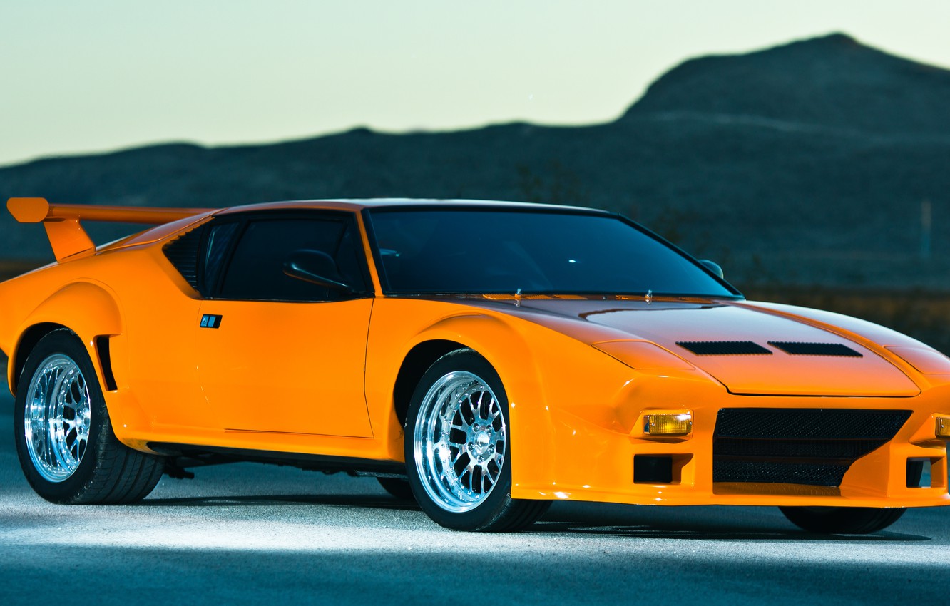 Wallpaper Orange, Wheels, De Tomaso, Pantera, Hrome image for desktop, section другие марки
