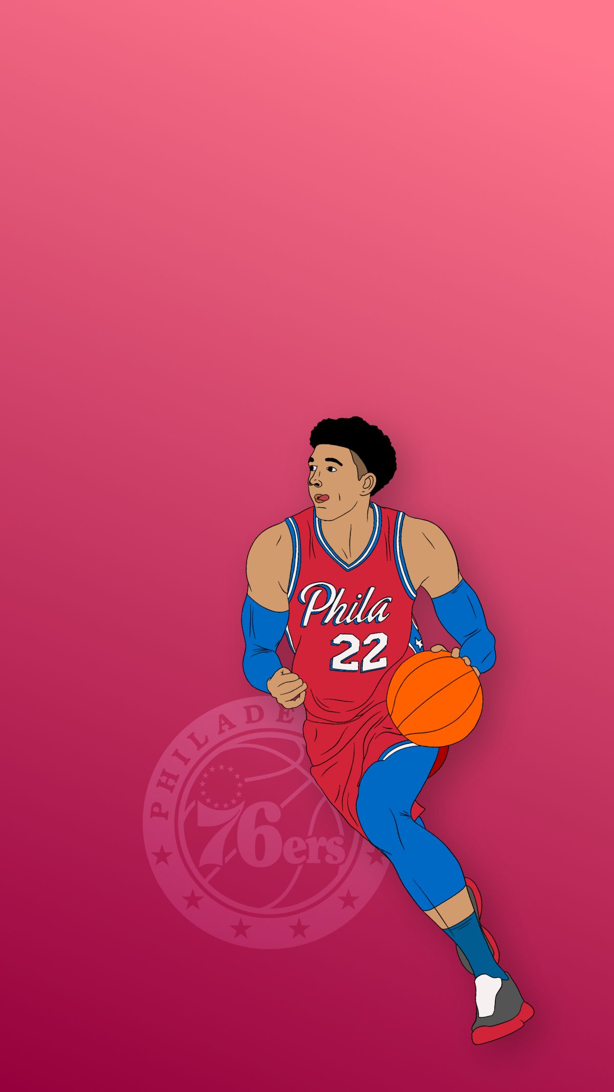 Matisse Thybulle 76ers Phone Background. Kobe bryant michael jordan, Basketball wallpaper, Philadelphia 76ers