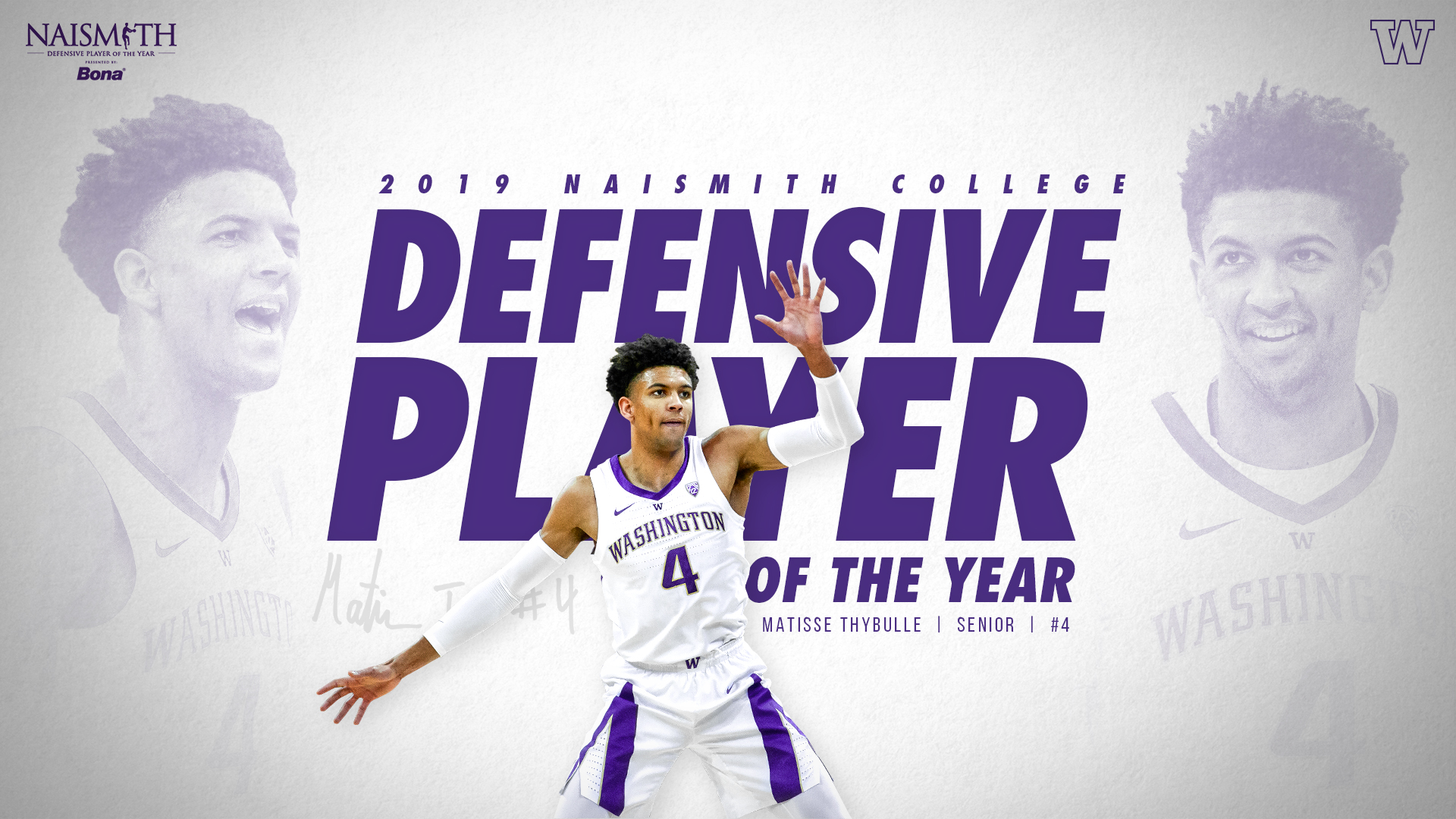 Thybulle Named Naismith Defensive Player of the Year of Washington Athletics