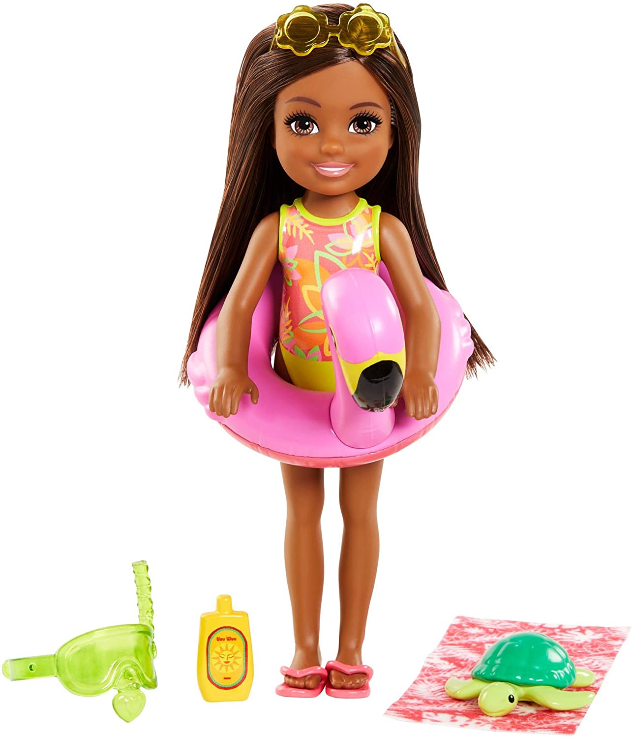 Barbie And Chelsea The Lost Birthday Playset With Chelsea Doll (Brunette, 6 In), Jungle Pet, Floatie And Accessories, Gift For 3 To 7 Year Olds, Toys & Games