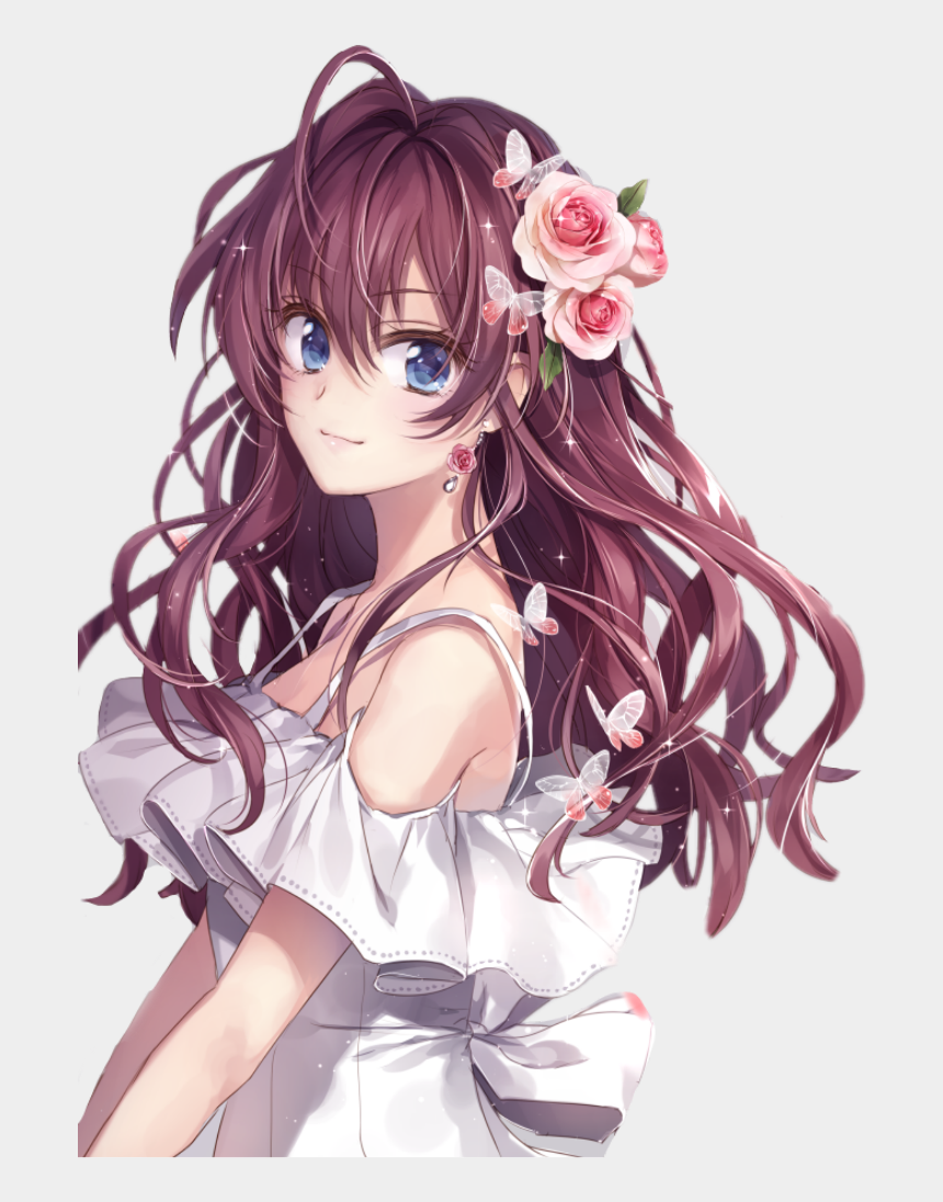 image Of Curly Hair Brown Girl Anime