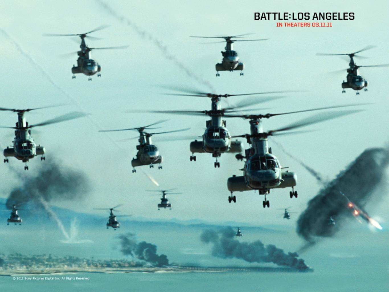 Battle: Los Angeles Movie HD Wallpaper. Battle: Los Angeles HD Movie Wallpaper Free Download (1080p to 2K)