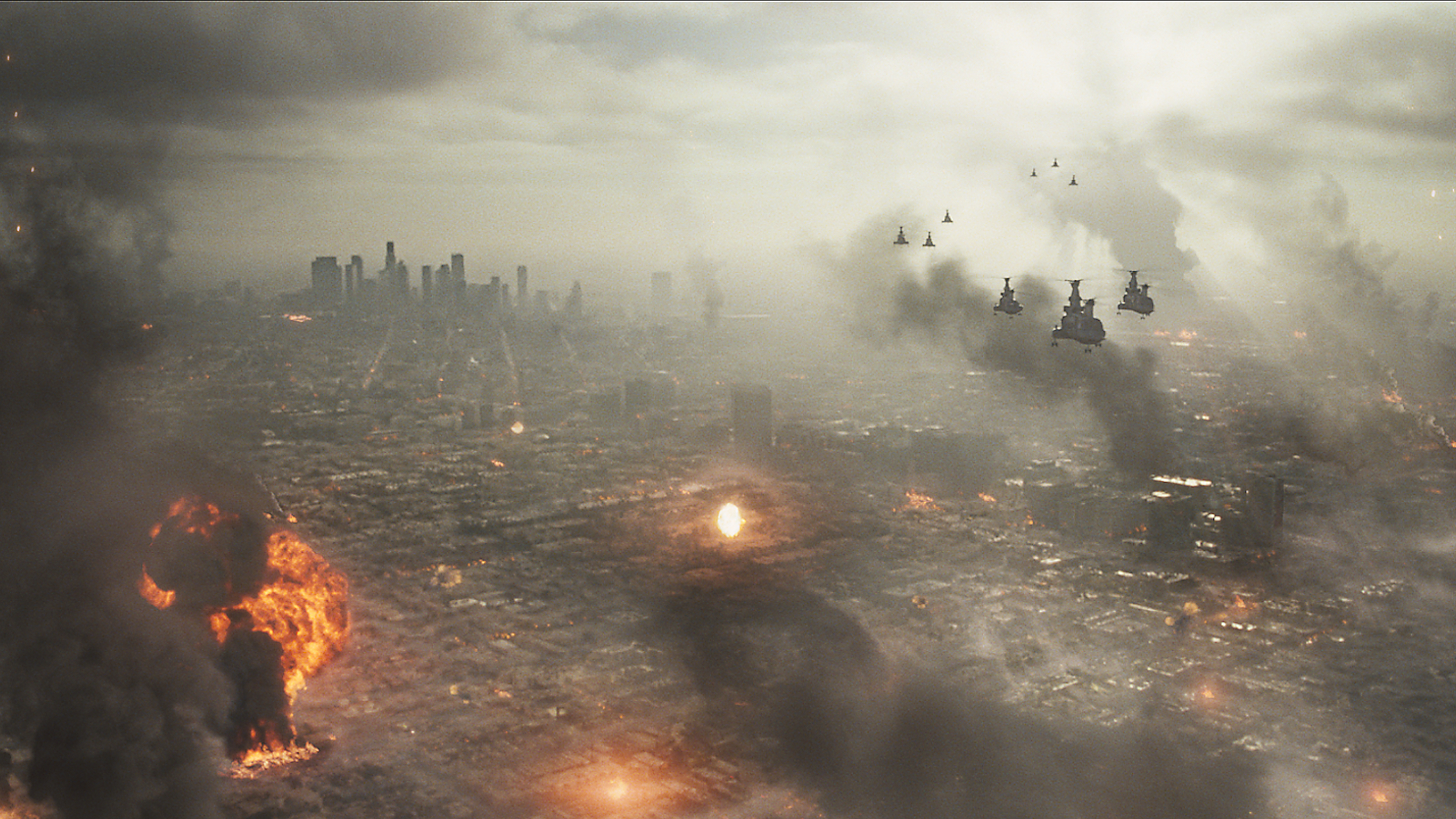 battle, Los, Angeles, Action, Sci fi, Drama, Apocalyptic, Helicopter, City Wallpaper HD / Desktop and Mobile Background