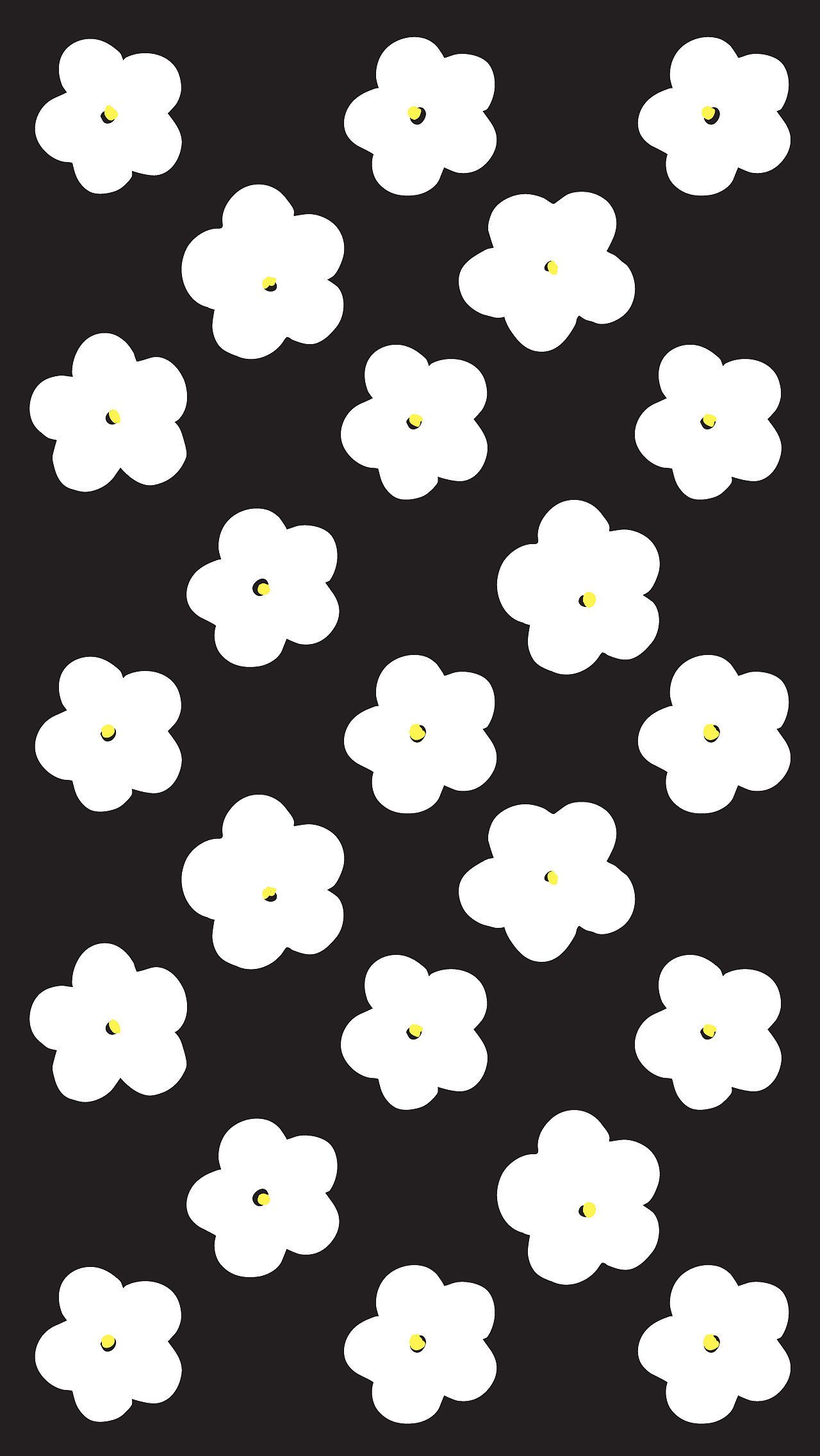 Black and White Flowers. iPhone wallpaper pattern, Best iphone wallpaper, Cute iphone 6 wallpaper
