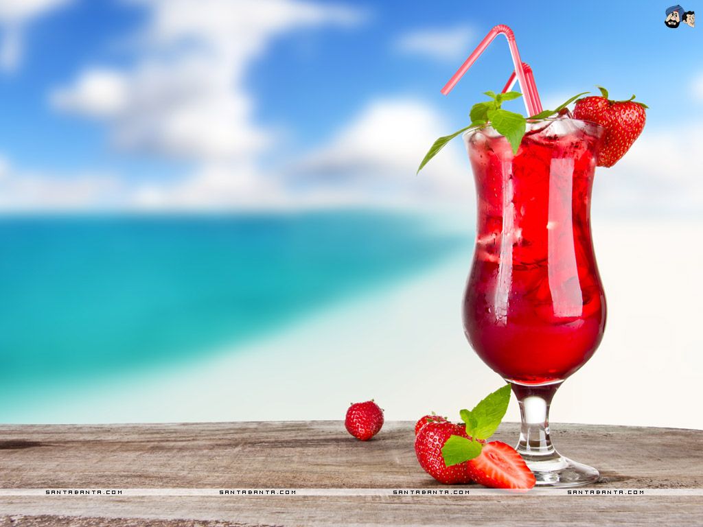Summer Drinks Wallpaper