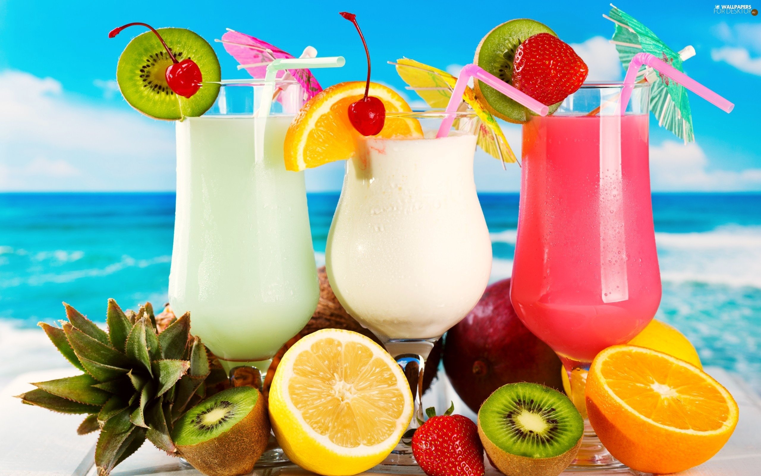 Summer Drinks Wallpaper for Desktop