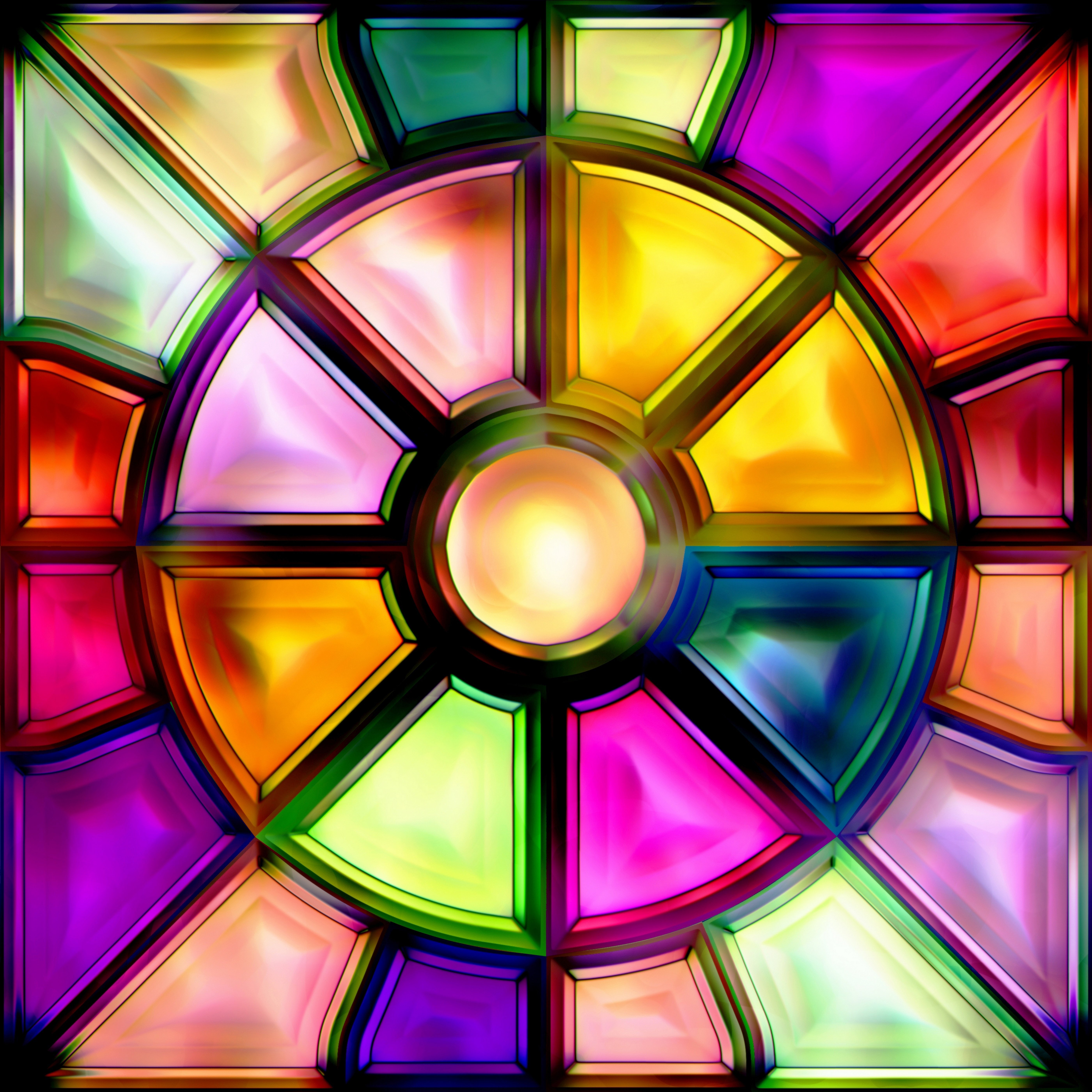 glass, Colorful, Stained, Glass Wallpaper HD / Desktop and Mobile Background