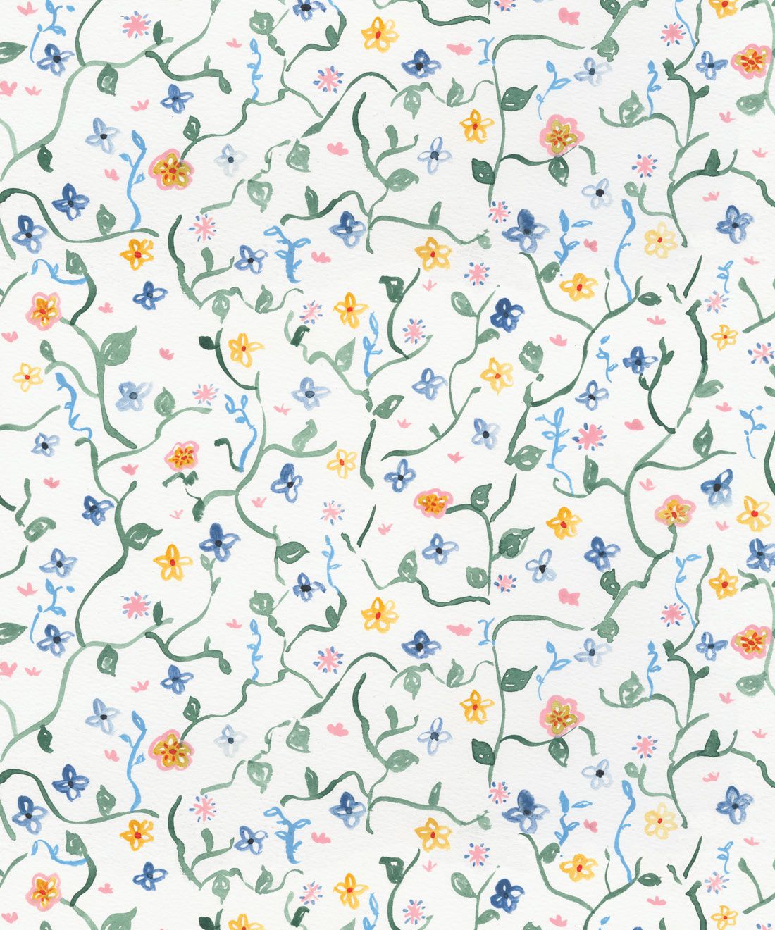 Wild Garden Wallpaper • Abstract Floral Wallpaper