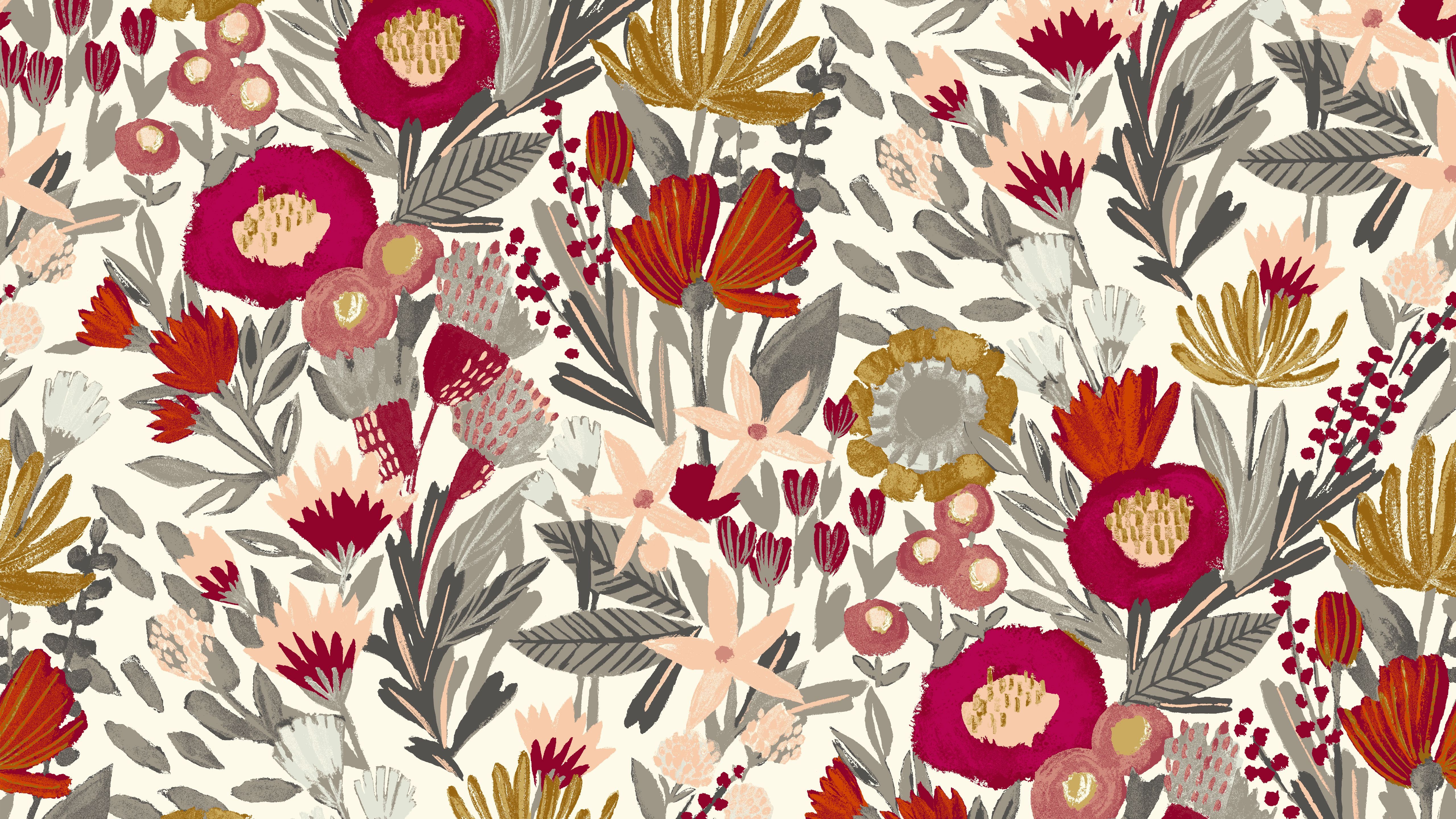 Fall Floral Wallpaper Free Fall Floral Background