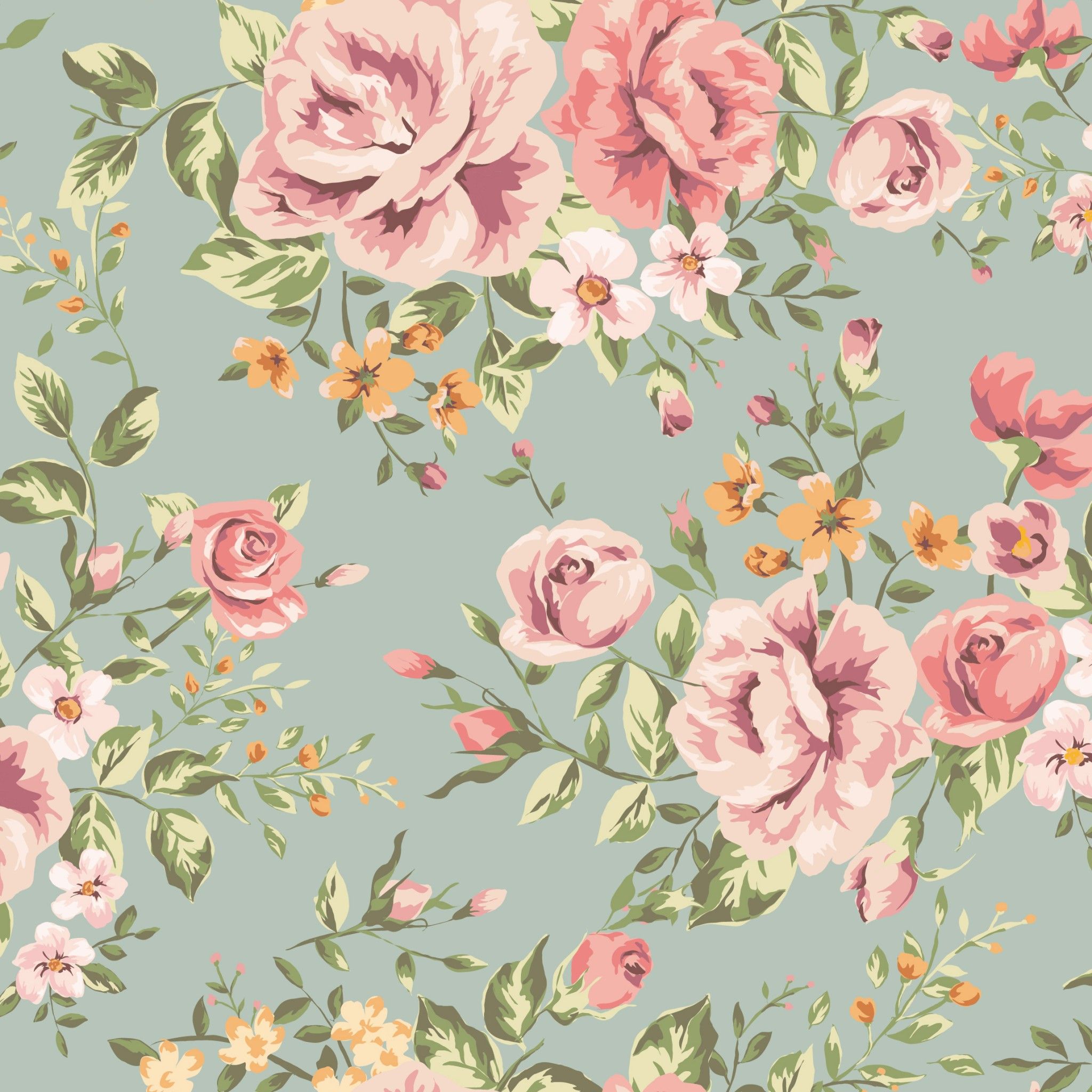 Classic Seamless Vintage Flower Pattern. Vintage floral pattern wallpaper, Vintage flowers wallpaper, Floral wallpaper