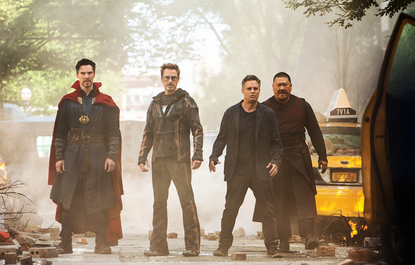 Wallpaper Benedict Cumberbatch, Mark Ruffalo, Tony Stark, Robert Downey, Doctor Strange, Bruce Banner, Avengers Infinity image for desktop, section фильмы