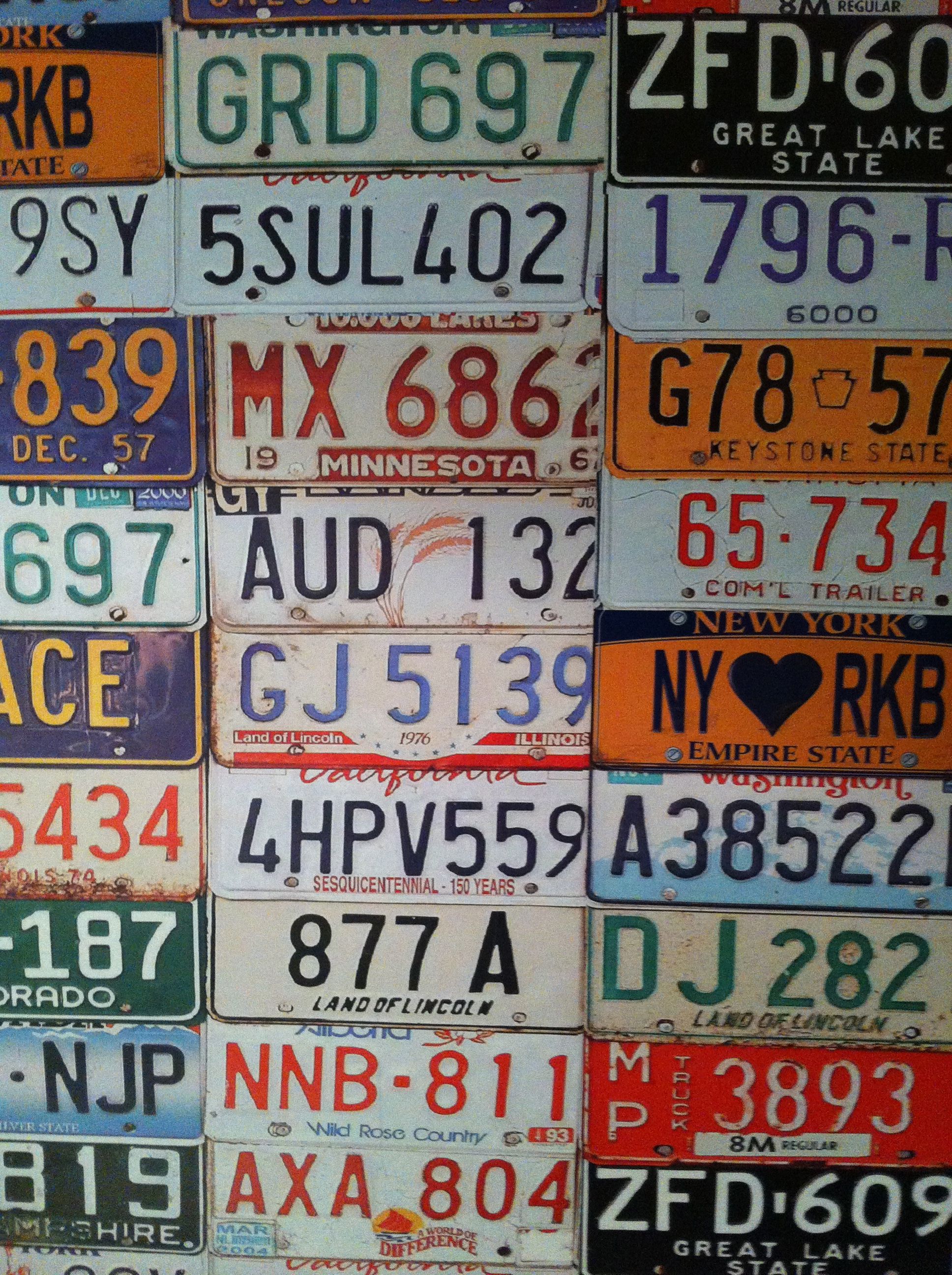 License plate wallpaper. License plate, Wallpaper, Cool rooms