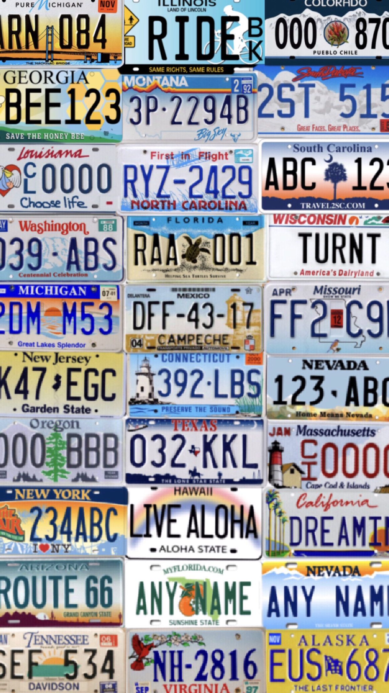 Iɴspirɑ†iօɴ. License plate wall, New wallpaper, iPhone wallpaper