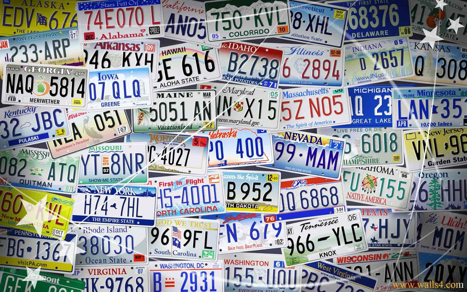 License Plate Wallpaper