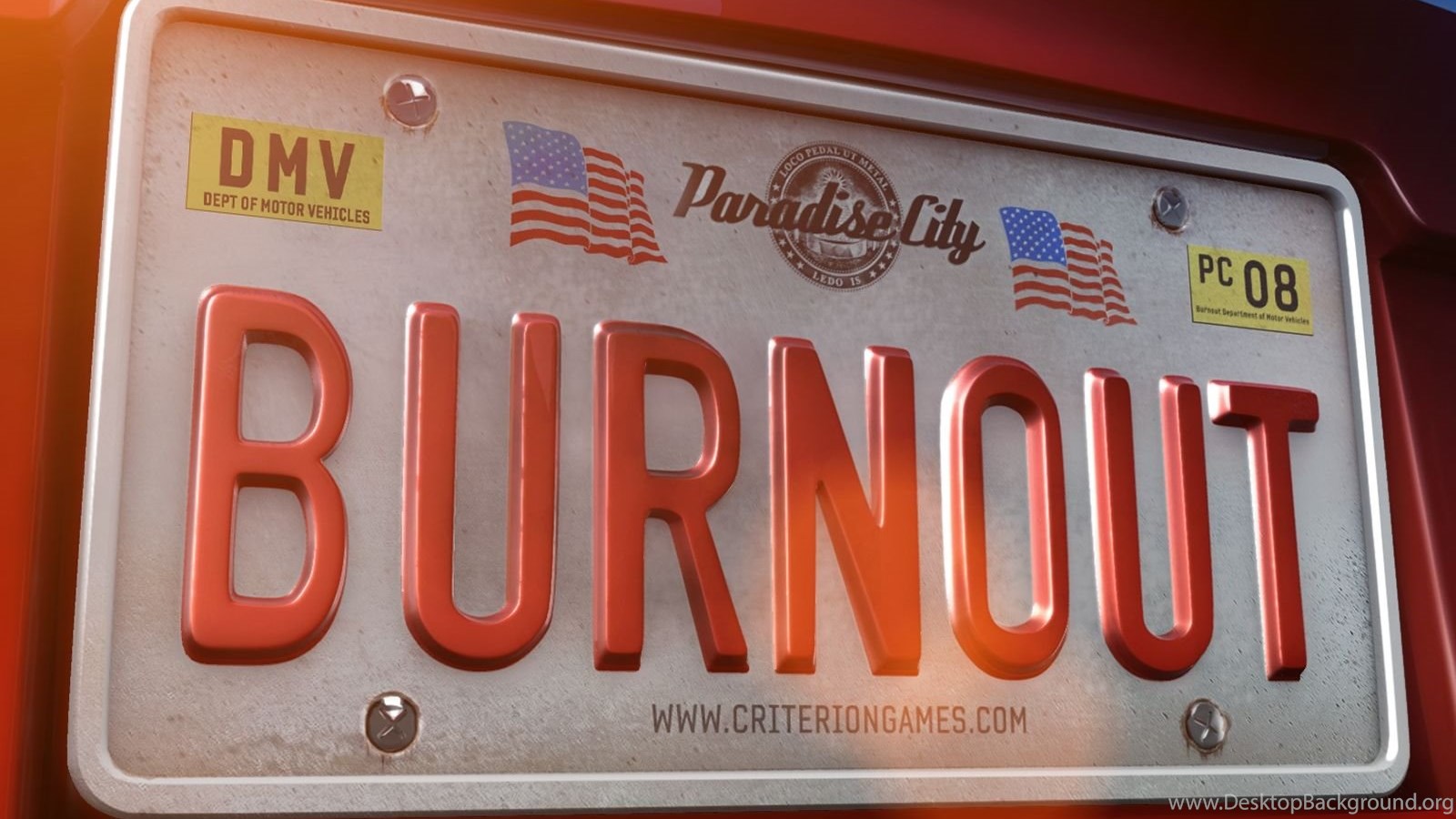 Burnout Paradise Wallpaper License Plate Racing Wallpaper. Desktop Background