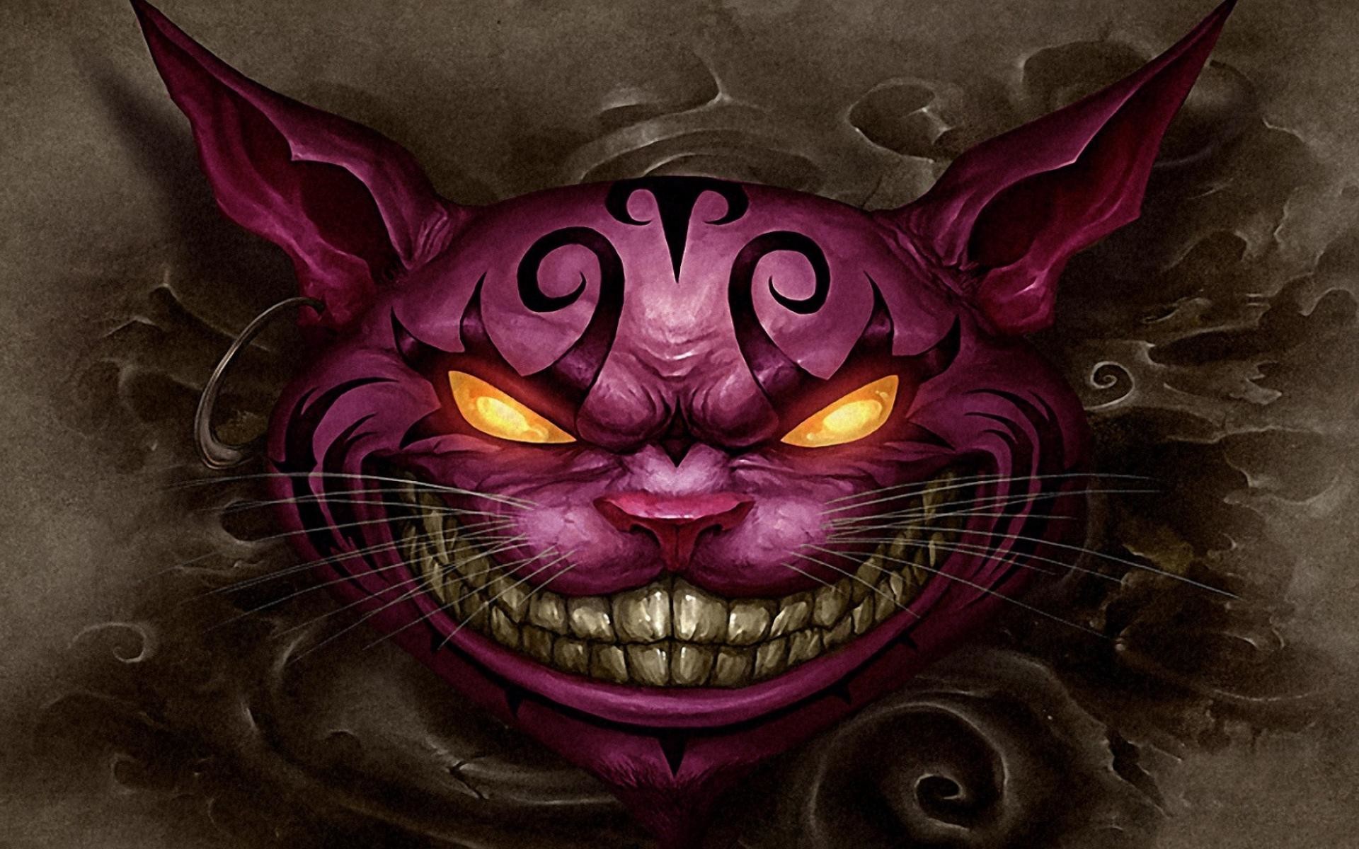 image Of Creepy Cheshire Cat Anime Girl