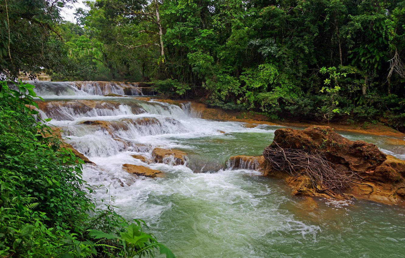 Wallpaper river, Mexico, Chiapas image for desktop, section природа