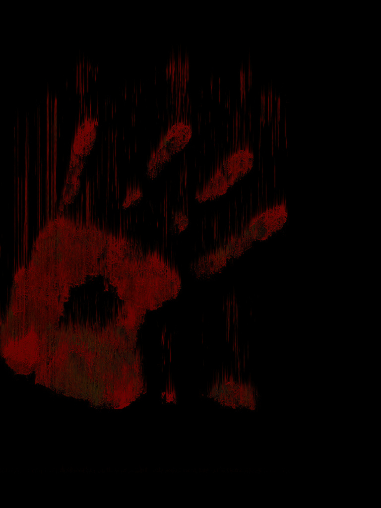 bloody hand background