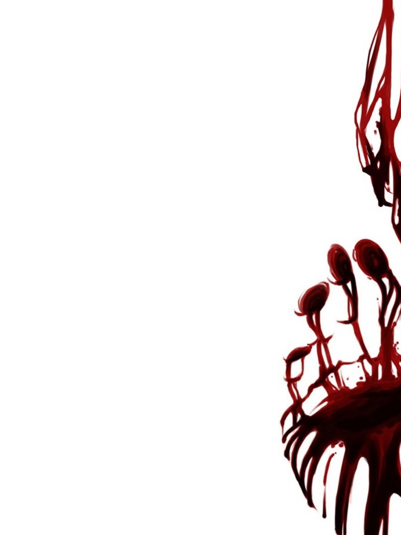 Bloody hand drawing HD Wallpaper Retina iPad