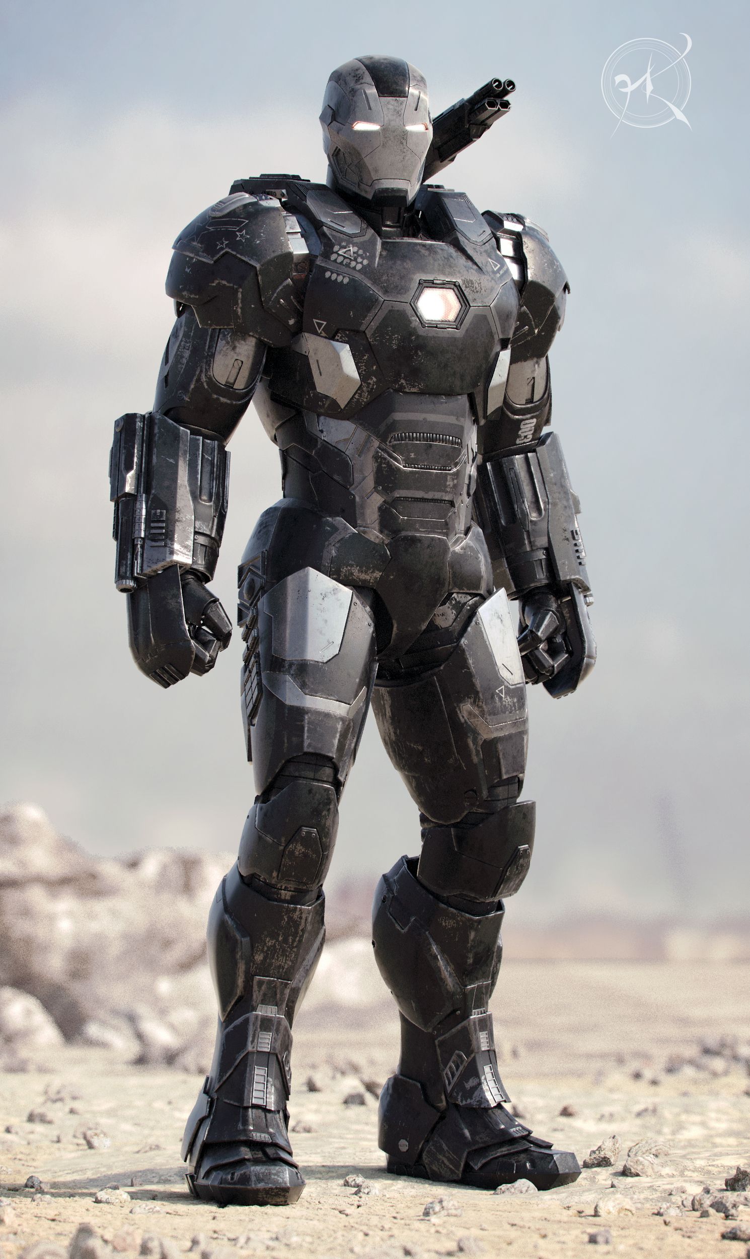 War Machine Mk. 3 by Rafael Benedicto. Fan ArtD. CGSociety. Iron man avengers, War machine, Iron man armor