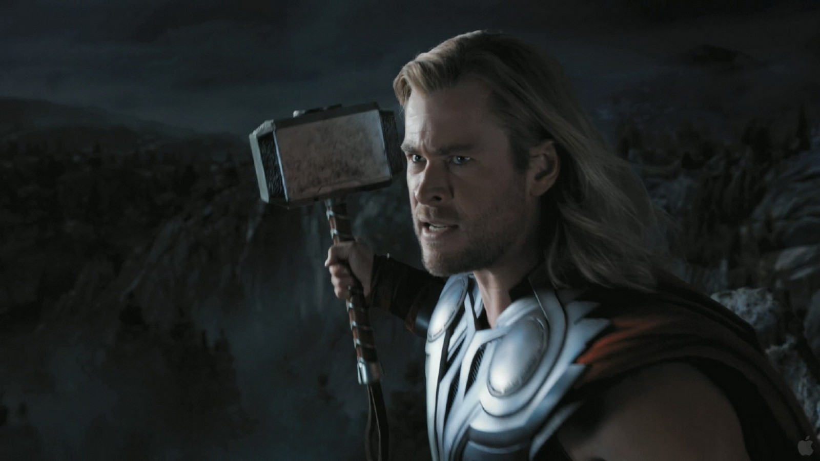 Thor, movies, The Avengers, Marvel Cinematic Universe, Mjolnir, Chris Hemsworth, darkness, screenshot, computer wallpaper, fictional character High quality walls