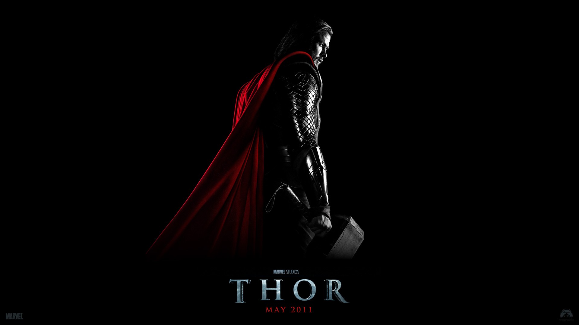 Thor Superhero Marvel Cinematic Universe Movies Black Background Chris Hemsworth Movie Poster