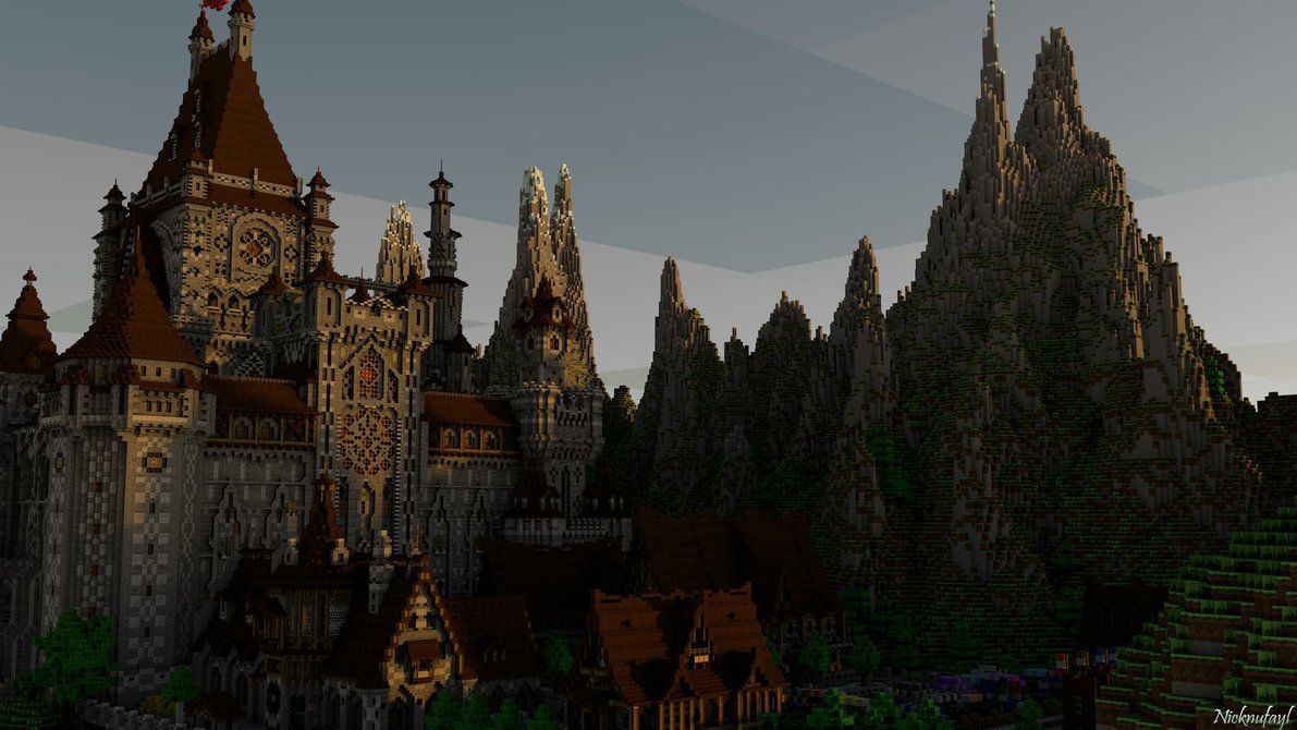 Minecraft Castle Wallpaper