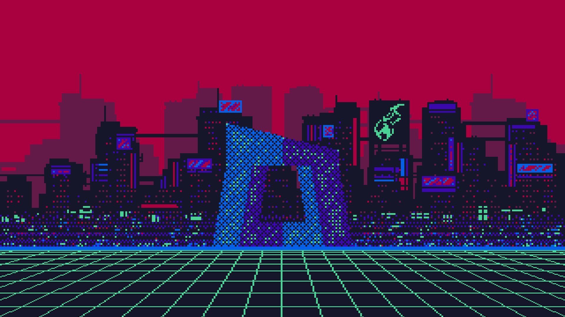 8 Bit City Wallpaper Free 8 Bit City Background