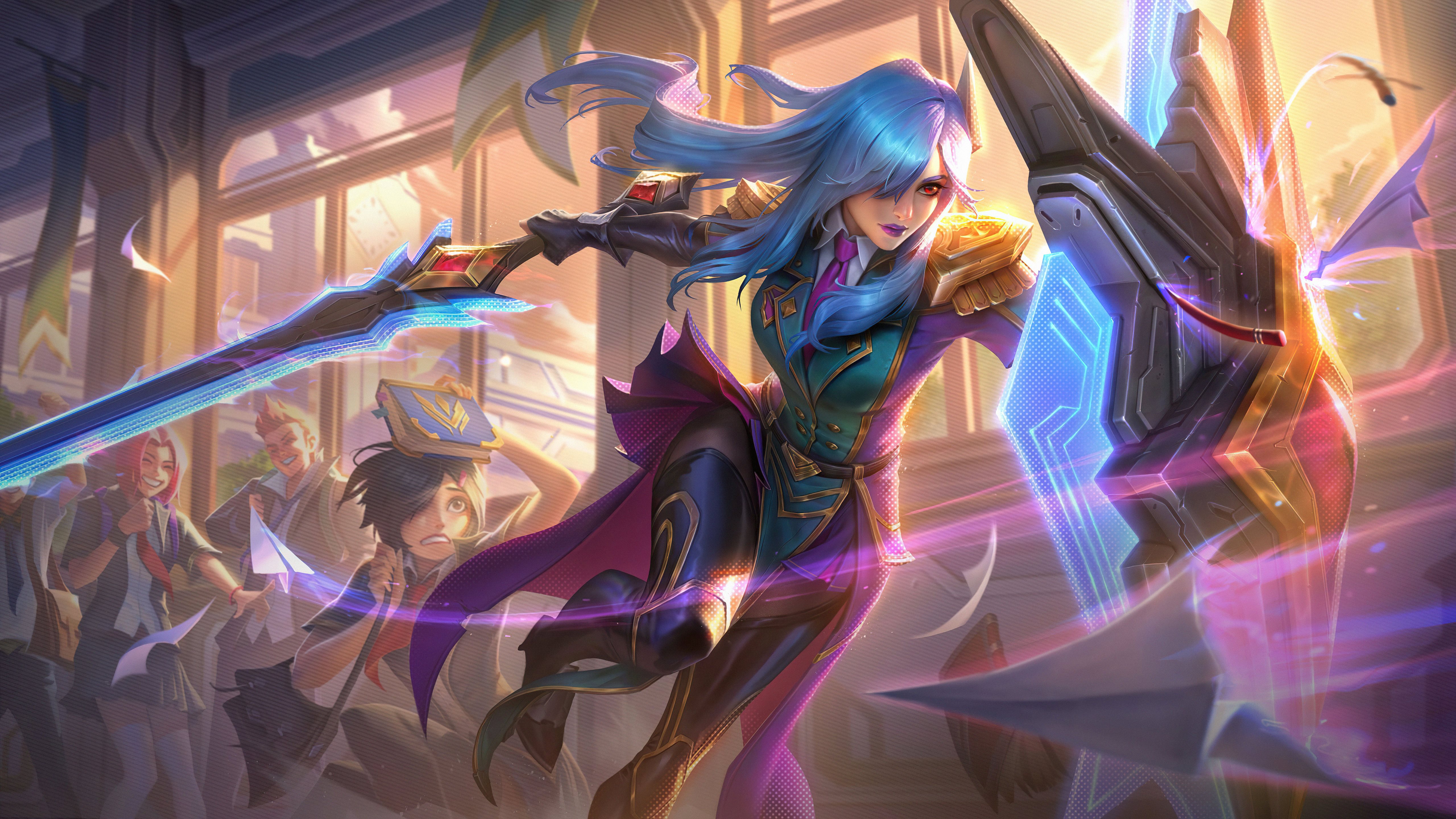 leona league of legends 5k MacBook Air Wallpaper Download