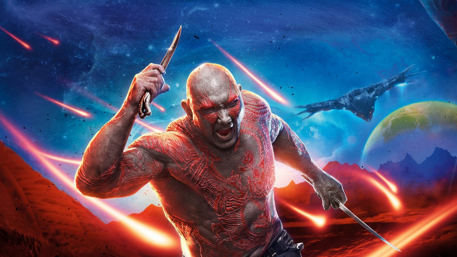 Wallpaper, Guardians of the Galaxy Vol 2, Marvel Cinematic Universe, Drax the Destroyer, Guardians of the Galaxy, dave bautista 1920x1080
