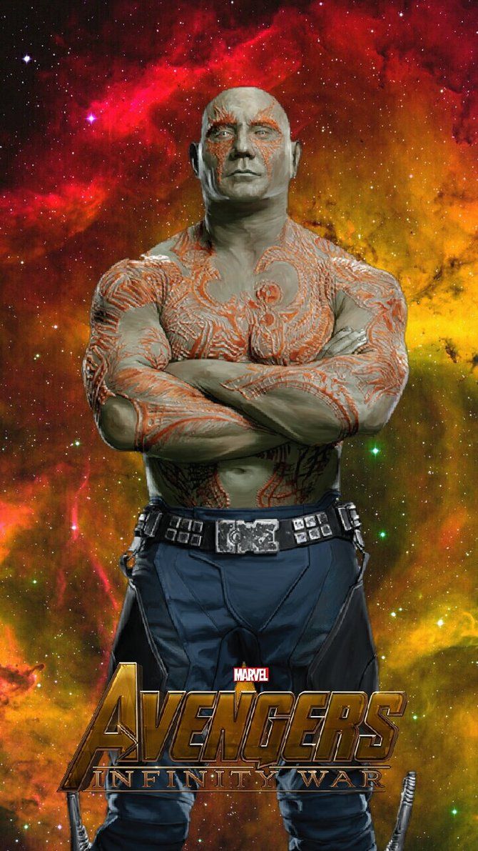 Drax Guardians of the Galaxy 3 Poster 4K Wallpaper iPhone HD Phone 2941k