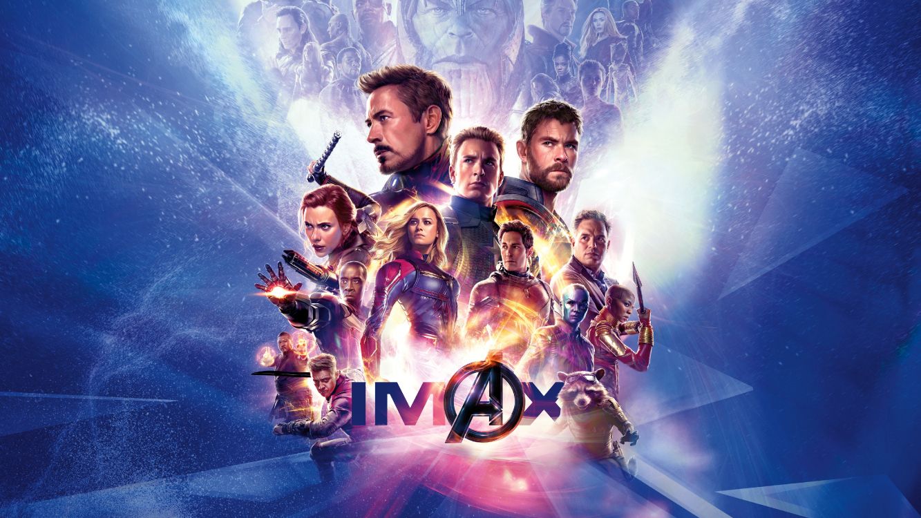 Wallpaper Avengers Endgame, Loki, Thanos, IMAX, Marvel Cinematic Universe, Background Free Image