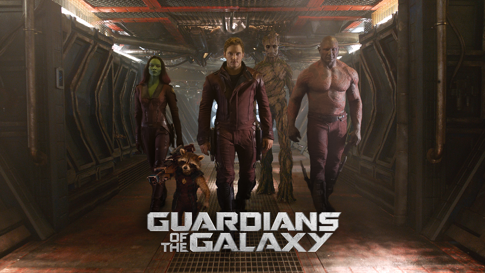 Wallpaper, Guardians of the Galaxy, Star Lord, Gamora, Rocket Raccoon, Groot, Drax the Destroyer, movies, Marvel Cinematic Universe 1600x900