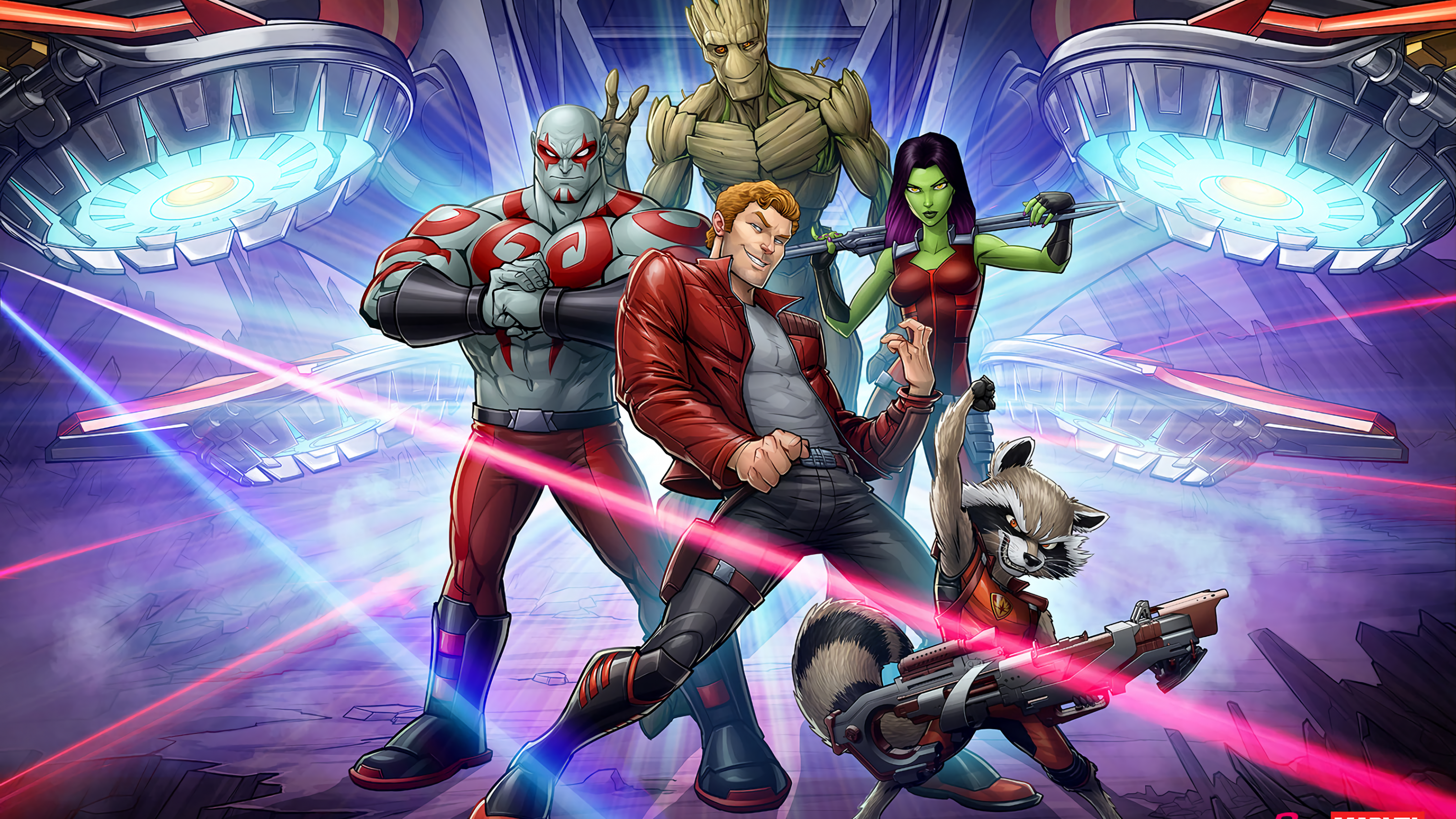 Guardians Of The Galaxy, Rocket Raccoon, Gamora, Groot, ómics Guardians Of Galaxy