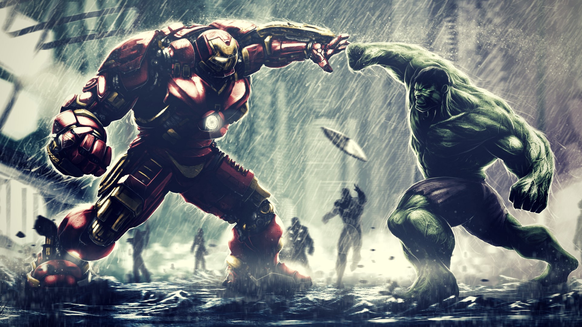 Wallpaper / Iron Man, Hulk, Marvel Cinematic Universe, Marvel Comics, superhero, Avengers: Age of Ultron, The Avengers