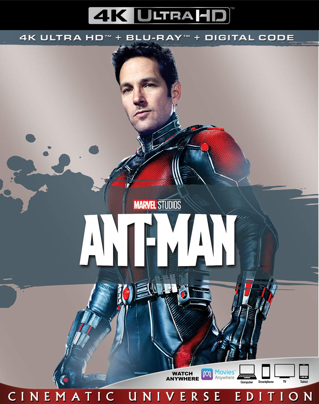 ANT MAN [Blu Ray], Paul Rudd, Evangeline Lilly, Corey Stoll, Bobby Cannavale, Michael PeÃ±a, Tip T.I. Harris, Anthony Mackie, Wood Harris, Judy Greer, Abby Ryder Fortson, David Dastmalchian, Martin Donovan, Hayley Atwell